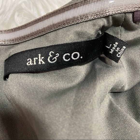 Ark & Co. women’s layered Strapless Mini grey Dress, size L - Picture 3 of 6